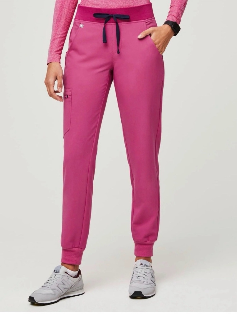 Figs Electric Orchid Zamora 2.0 Jogger Scrub Pants size large L NEW!!